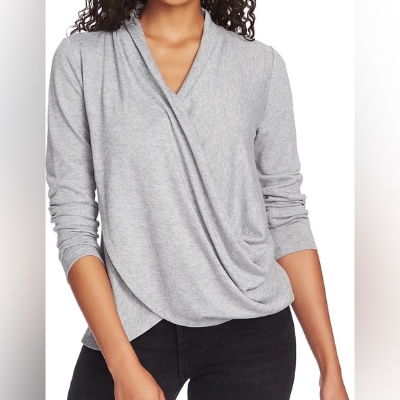 1.State Draped Cross Front Top Size: S - Picture 2 of 16